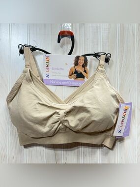 Seamless Hands-Free Nursing & Pumping Bralette - Beige